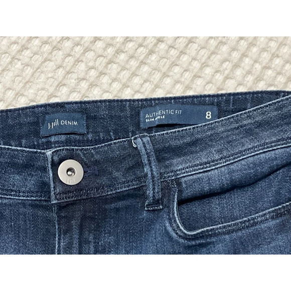 J. Jill Jeans Women’s 8 Blue Authentic Fit Slim Ankle Denim - Picture 10 of 13